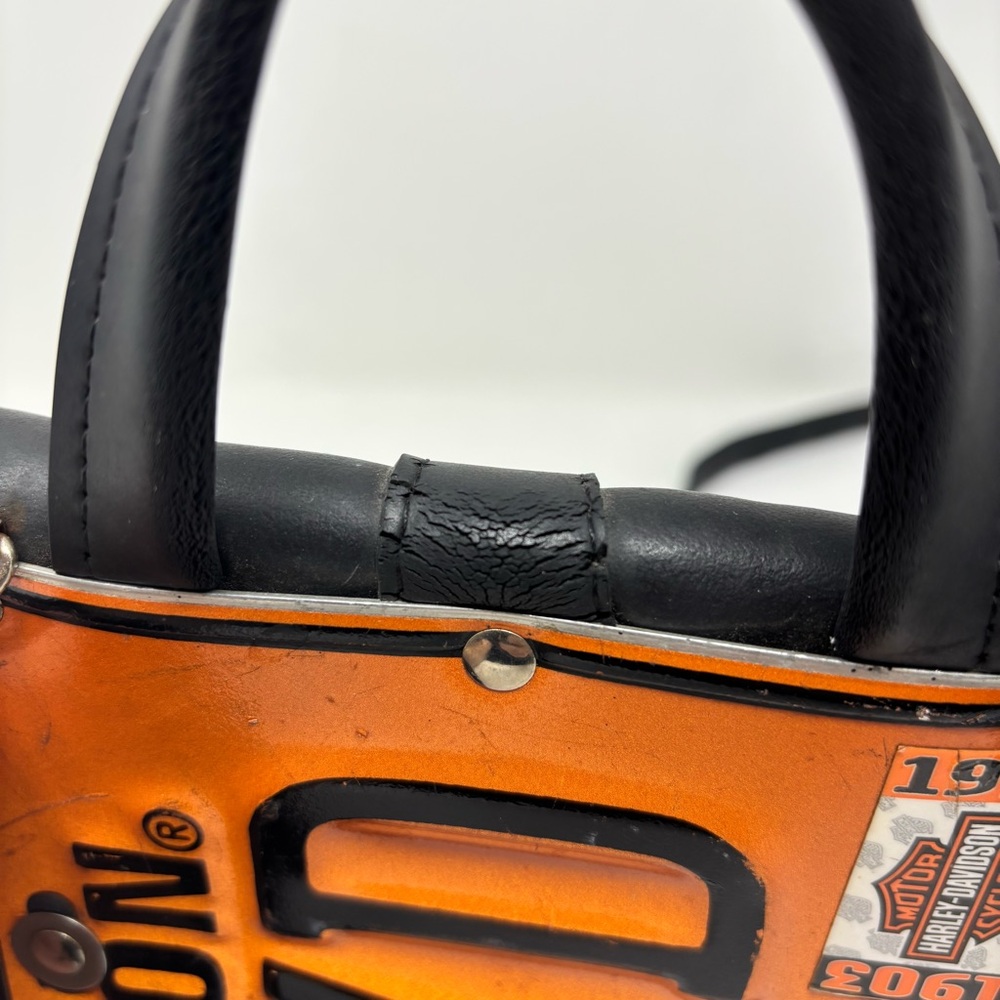 Harley-Davidson Little Earth License Plate Bag Purse Handbag Crossbody - Picture 13 of 16